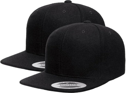 [2 Pack] Hybrid Stretch-Fitted Trucker Cap, Baseball Cap with Air Mesh