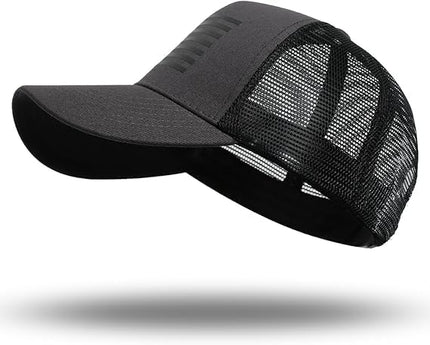 American Flag Trucker Hat - Snapback Hat, Baseball Cap for Men Women - Breathable Mesh Side, Adjustable Fit - for Casual Wear