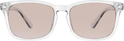 TIJN Blue Light Blocking Glasses for Women Men Clear Frame Square Nerd Eyeglasses Anti Blue Ray Computer Screen Glasses