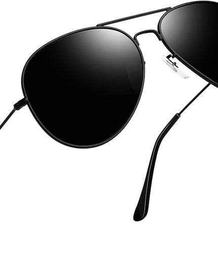 Joopin Polarized Metal Aviation Sunglasses Men, Classic Military Sun Glasses Women, Rectangle Shades UV400 Protection Costume