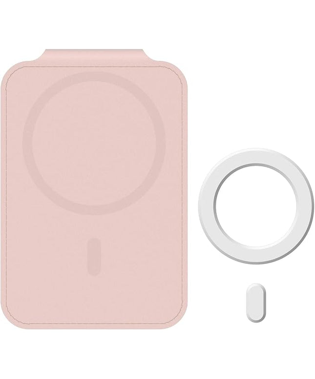 DCHK Magnetic Card Wallet, Slim Card Holder with 3 Slots, Holds up to 6 Cards, Strong Adhesion Ring Included, Compatible with Magsafe iPhone 12/13/14/15/16 (Not for Mini Models)