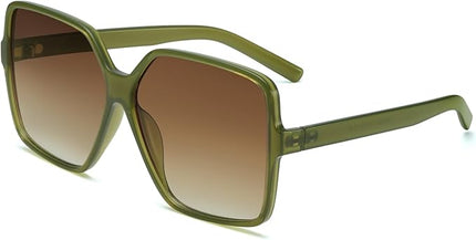 Dollger Oversized Square Sunglasses for Women Big Large Wide Fashion Shades for Men UV Protection Unisex
