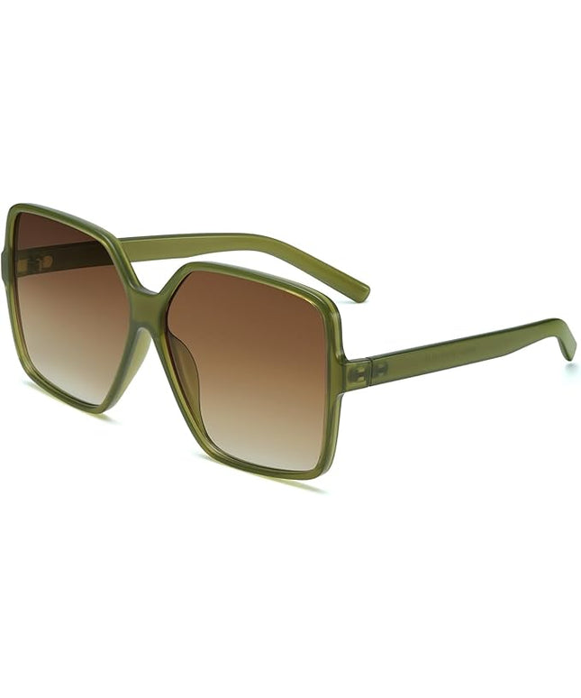 Dollger Oversized Square Sunglasses for Women Big Large Wide Fashion Shades for Men UV Protection Unisex