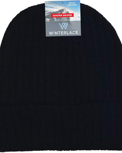 48 Pack Winter Beanies, Bulk Cold Weather Warm Knit Skull Caps, Mens Womens Unisex Hats