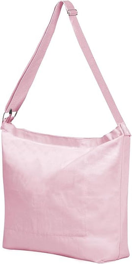 Women's blank large Size Canvas Crossbody Tote Handbags Shoulder Bag