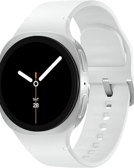 Samsung Galaxy Watch 8 (2025) 40mm LTE Smartwatch, Cushion Design, Fitness Tracker, Sleep Coaching, Running Coach, Energy Score, Heart Rate Tracking, Silver [US Version, 2 Yr Warranty]