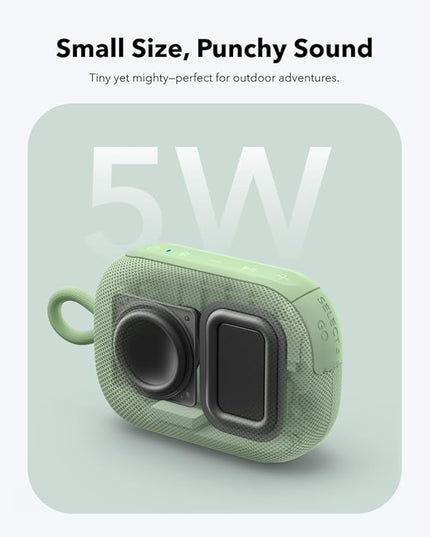 soundcore Select 4 Go Bluetooth Shower Speaker by Anker, IP67 Waterproof/Dustproof, Portable Wireless Speaker, 20H Playtime, Floatable, Powerful Sound, Electronics for Outdoor/Home/Office/Travel-Green
