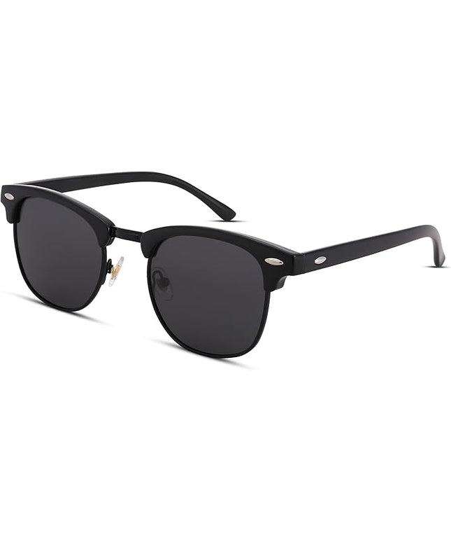 Pro Acme Semi-Rimless Polarized Sunglasses UV 400 Protection for Women Men