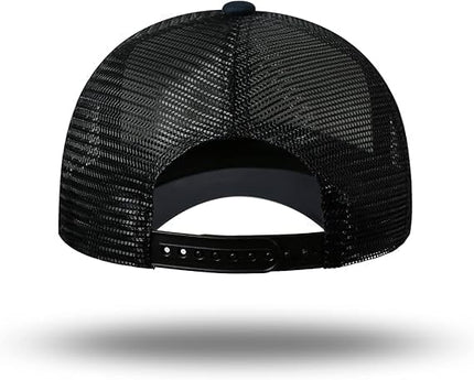 American Flag Trucker Hat - Snapback Hat, Baseball Cap for Men Women - Breathable Mesh Side, Adjustable Fit - for Casual Wear
