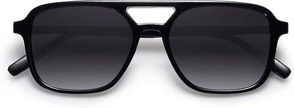 SOJOS Retro Aviator Sunglasses for Women Men,Trendy Rectangle Womens Mens Shades Sun Glasses SJ2202