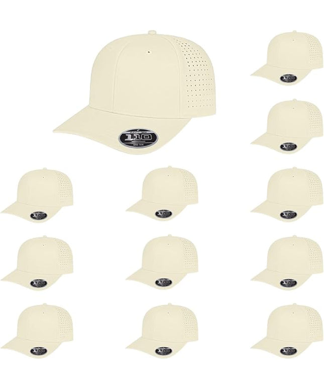 Cap America i8533 Flexfit 110 Perforated Performance Snapback Mid Profile 6-Panel Cap w/UV Guard & Adjustable Snapback