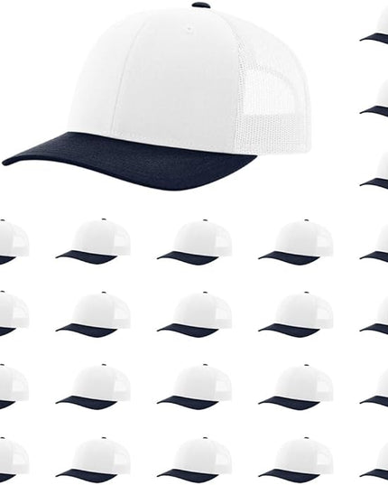 Richardson 112 Classic Six-Panel Adjustable Snapback Trucker Cap | Bulk Packs Available
