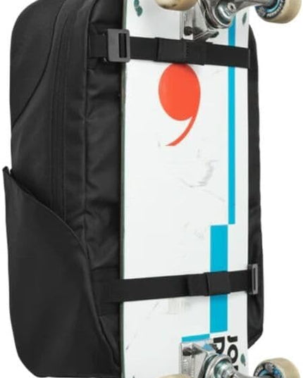 Db Journey Skateboarding Daypack - Skateboard Backpack with Laptop Compartment, Board Straps & Water Bottle Pocket, Ribcage Construction, 20L - Black Out