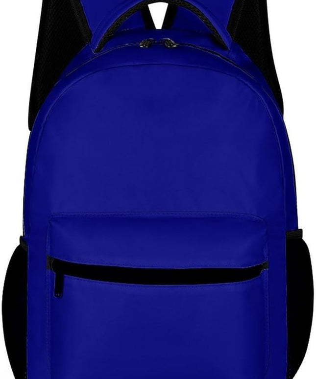Fashion Navy Blue Backpack Lightweight Large Capacity Laptop Daybag for Travel Work