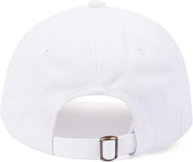 Zylioo XL XXL Oversize Baseball Cap, 100% Cotton Adjustable Dad Hat for Big Heads 23.5"-25.5", Soft Crown Large Size Cap