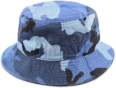 The Hat Depot Bucket Hat - Unisex 100% Cotton & Denim UPF 50 Packable Summer Travel Beach Sun Hat