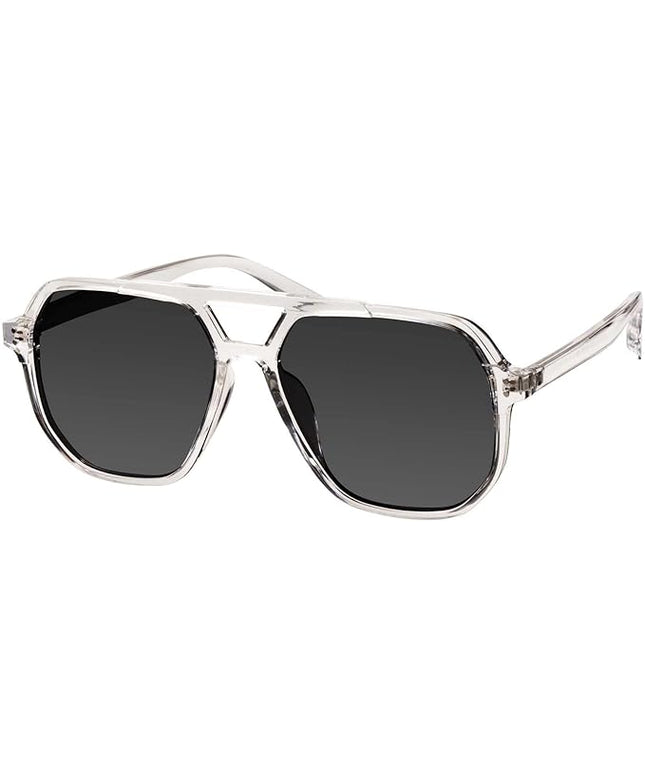 mosanana Oversized Aviator Sunglasses for Women and Men with Polarized Lens MS52243