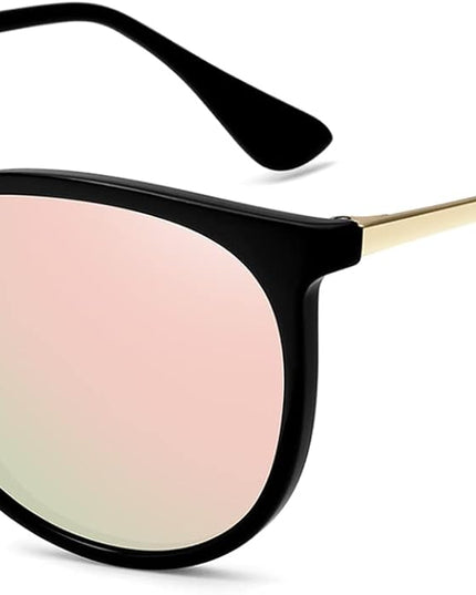 WOWSUN Retro Polarized Sunglasses Womens 2026 Trendy Round Classic Glasses