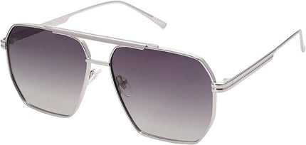 SOJOS Retro Oversized Square Polarized Sunglasses for Women Men Vintage Shades Classic Large Metal Sun Glasses