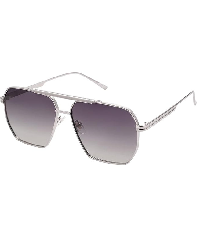 SOJOS Retro Oversized Square Polarized Sunglasses for Women Men Vintage Shades Classic Large Metal Sun Glasses