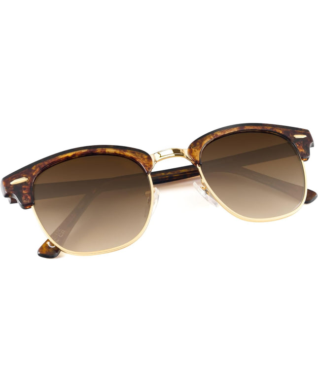 KALIYADI Polarized Sunglasses for Men and Women Semi-Rimless Frame Driving Sun glasses UV Blocking