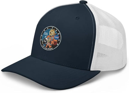 Doge/Moon NASA Logo Trucker Cap