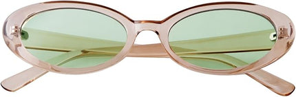 90s Sunglasses for Women Men Retro Small Oval Sunglasses