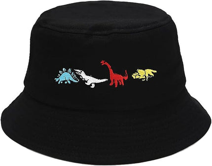 XYIYI Fashion Embroidery Bucket Hat Cotton Beach Fisherman Hats for Women Girls