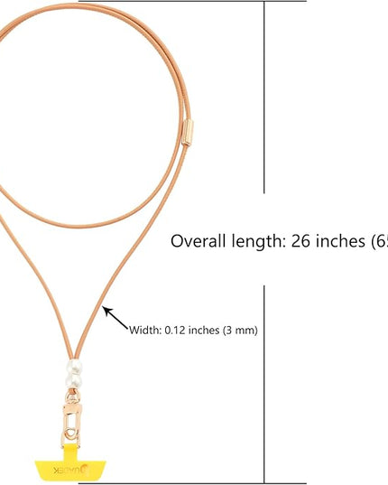cell phone lanyard Detachable Phone Chain Strap Leather 2-in-1 phone wrist strap