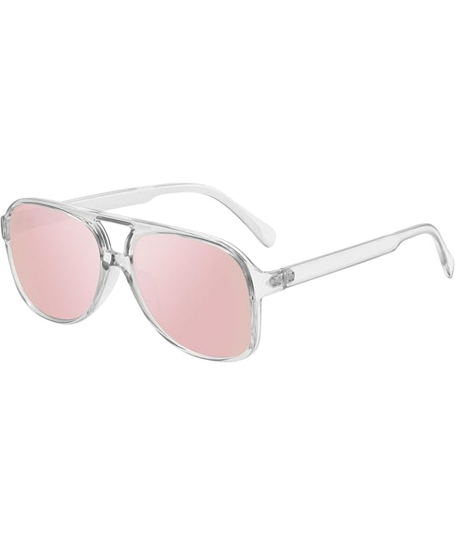 YDAOWKN Retro Aviator Sunglasses for Women Mens Large Frame Classic Vintage 70s Sun Glasses Aviators