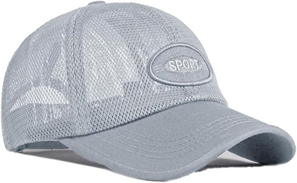 FASHIXD Mesh Baseball Cap for Men Women Summer Breathable Trucker Hats Running Hats Outdoor Sports Quick Dry Hat