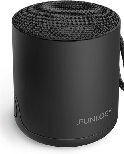 Portable Mini2 Bluetooth Speaker, Wireless Portable Speaker with Deep Bass, IPX7 Waterproof, TWS Stereo Pairing, Built-in Mic, Small Speaker for Shower, Outdoor, Travel, Black