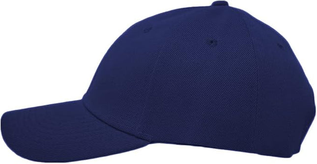 Glory Max Plain Baseball Cap Hook & Loop Strap Adjustable Solid Blank Curved Visor Hat