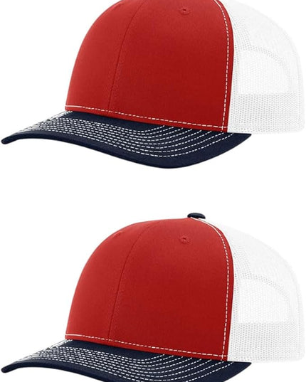 Richardson 112 Classic Six-Panel Adjustable Snapback Trucker Cap | Bulk Packs Available