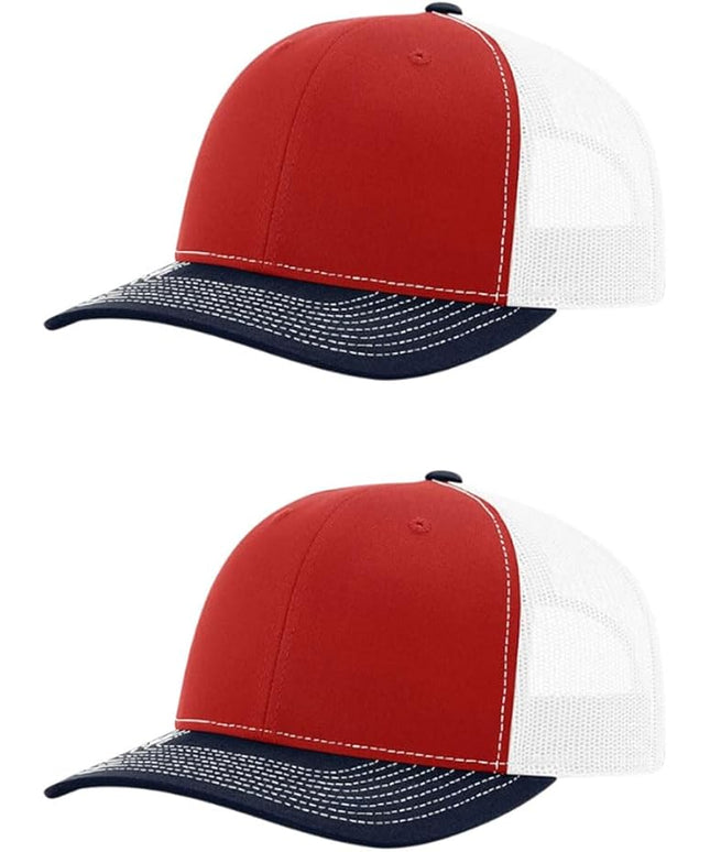 Richardson 112 Classic Six-Panel Adjustable Snapback Trucker Cap | Bulk Packs Available