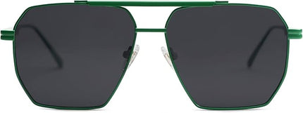 SOJOS Retro Oversized Square Polarized Sunglasses for Women Men Vintage Shades Classic Large Metal Sun Glasses