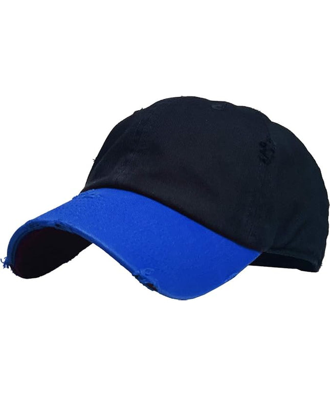 KBETHOS Vintage Washed Distressed Cotton Dad Hat Baseball Cap Adjustable Polo Trucker Unisex Style Headwear