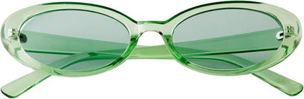 90s Sunglasses for Women Men Retro Small Oval Sunglasses