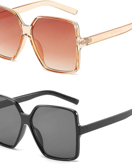Dollger Oversized Square Sunglasses for Women Big Large Wide Fashion Shades for Men UV Protection Unisex