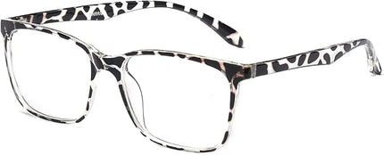 ANRRI Blue Light Glasses Men Women Leopard Blue Light Blocking Computer Glasses Anti Eyestrain Lightweight UV Filter Lens Eyeglasses Frame