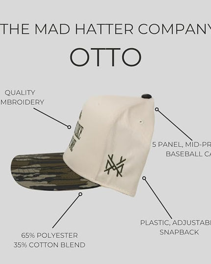 The Mad Hatter, Men & Women's Trucker Hat, Premium Embroidered Adjustable Snapback for Everyday Wear