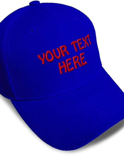 Baseball Cap Custom Personalized Text Dad Hats for Men & Women Strap Closure