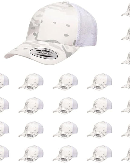 Yupoong Classic Premium Mesh 6 Panel Retro Trucker Cap | Mid Profile Snapback | OSFA | Bulk Pack Available