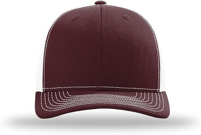 Richardson 112 Classic Six-Panel Adjustable Snapback Trucker Cap | Bulk Packs Available