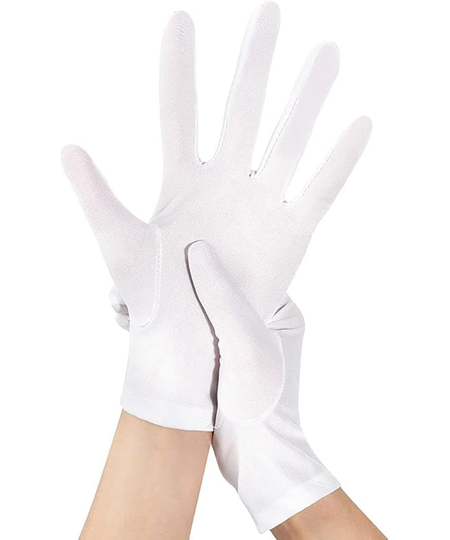 Sahabowi Satin Gloves Formal Bridal Banquet Party Wedding Opera Solid Colorful Mitten For Women