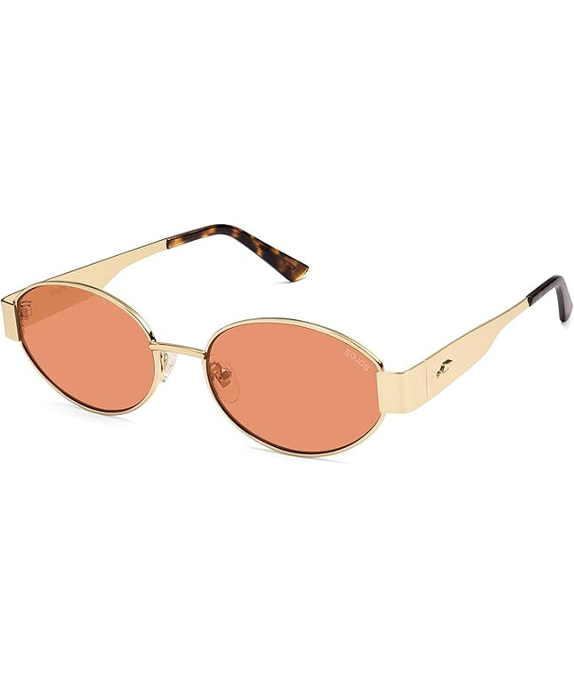 SOJOS Retro Oval Sunglasses for Women Trendy Classic Shades UV400 Protection SJ1256