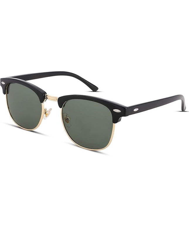 Pro Acme Semi-Rimless Polarized Sunglasses UV 400 Protection for Women Men