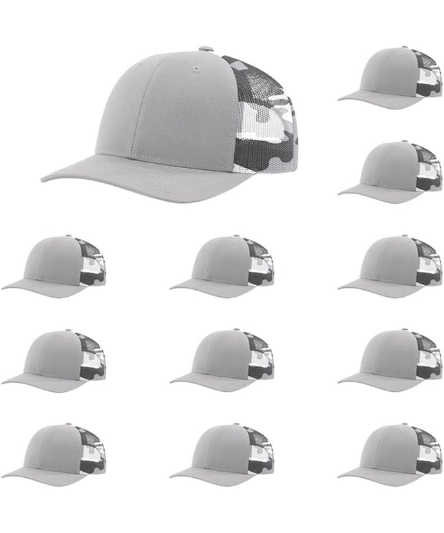 Richardson 112 Classic Six-Panel Adjustable Snapback Trucker Cap | Bulk Packs Available
