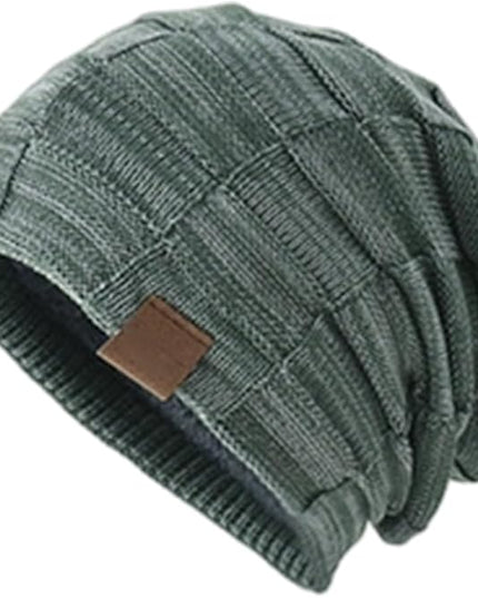 Beanie for Men and Women, Cuffed Knitted Fleece Lined Soft Warm Running Cycling Ski Hats Stocking Beanies Skull Cap