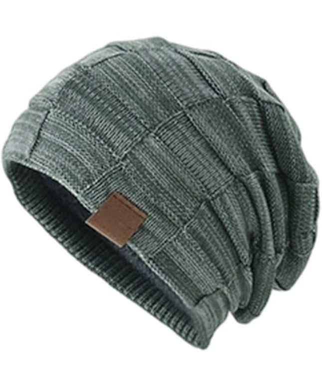 Beanie for Men and Women, Cuffed Knitted Fleece Lined Soft Warm Running Cycling Ski Hats Stocking Beanies Skull Cap